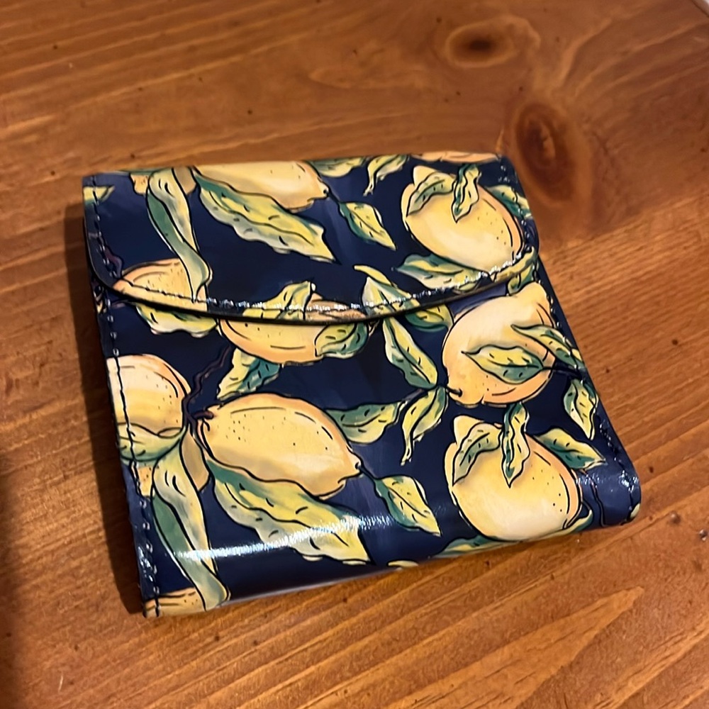 SOLD Patricia Nash Reiti Leather Wallet in Positano Limon